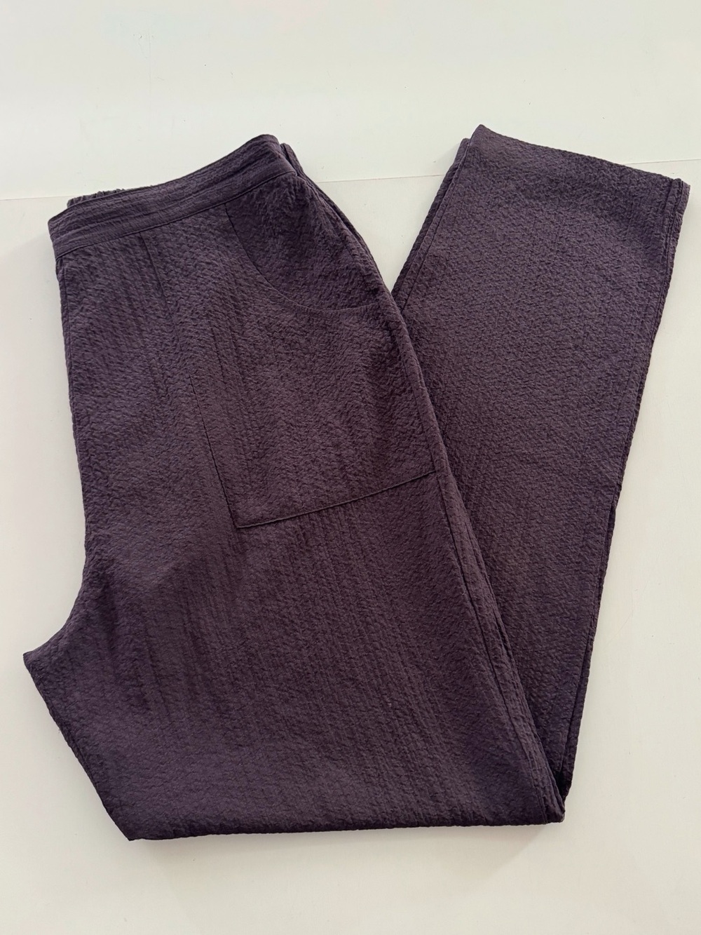Habitat Crepe Crinkle Textured Pull-on Pants